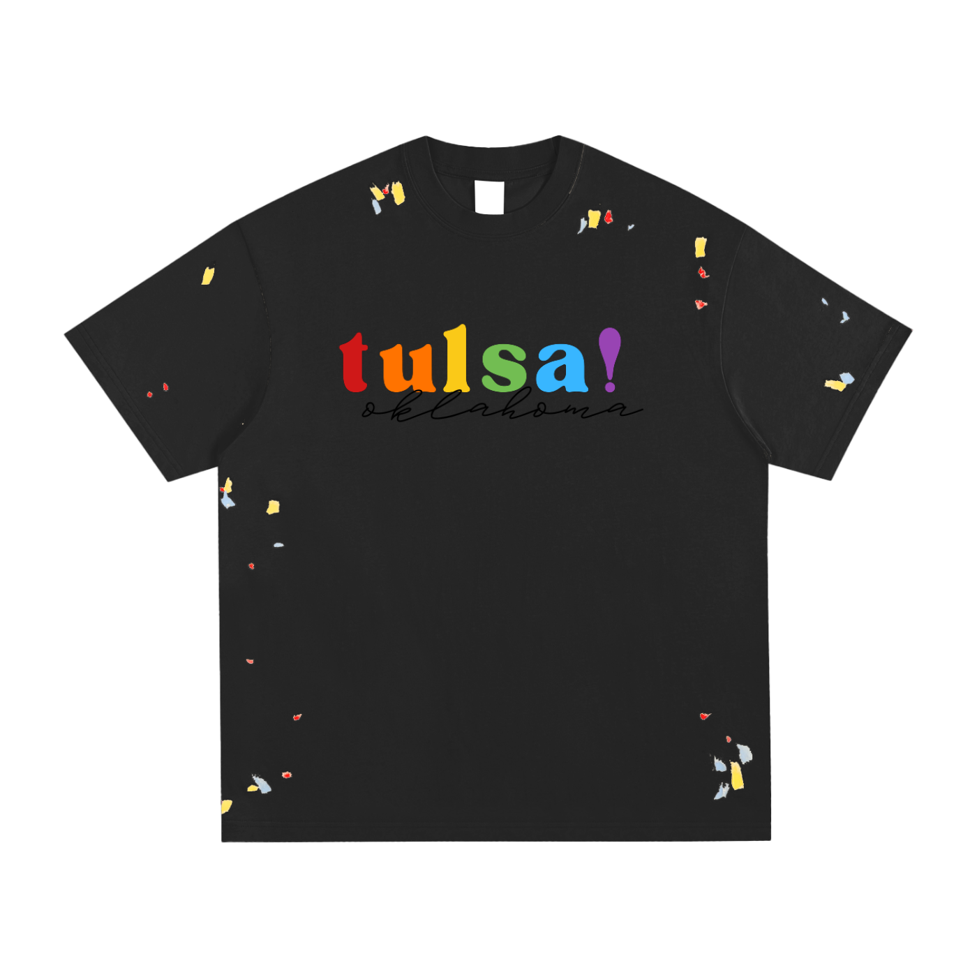 Tulsa Pride Paint Splatter Tee