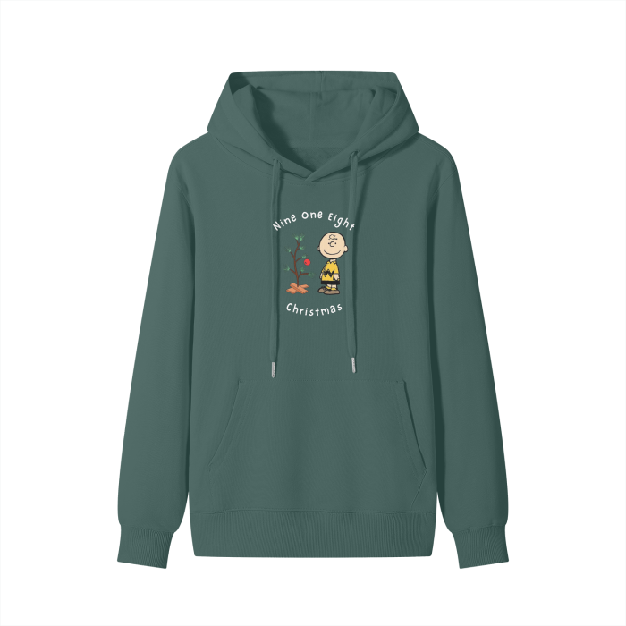 black,red,gray,green,dark grey,khaki,hoodie,charlie brown christmas,nine one eight clothing ,long sleeve