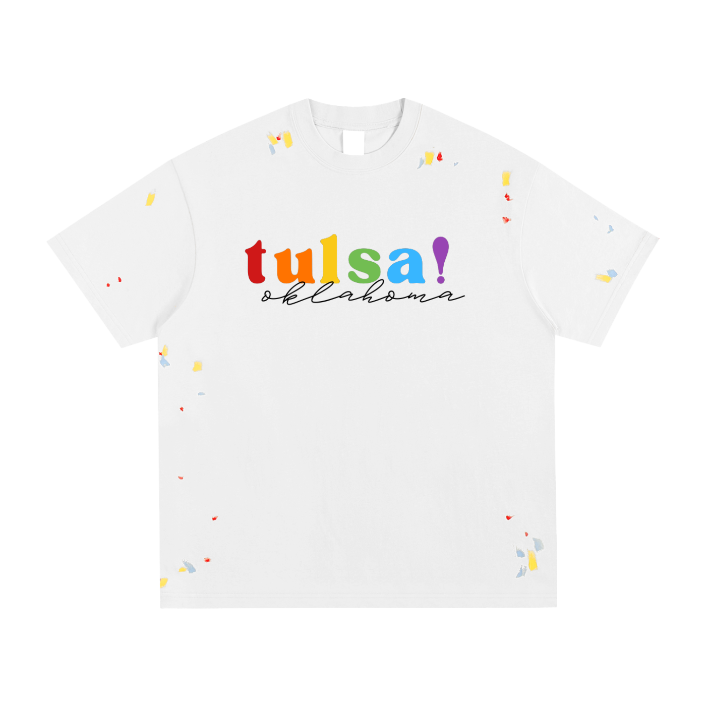 Tulsa Pride Paint Splatter Tee