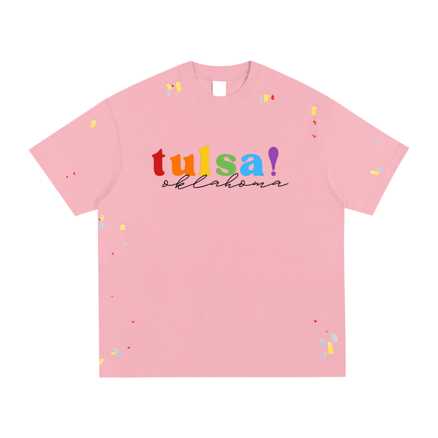 Tulsa Pride Paint Splatter Tee