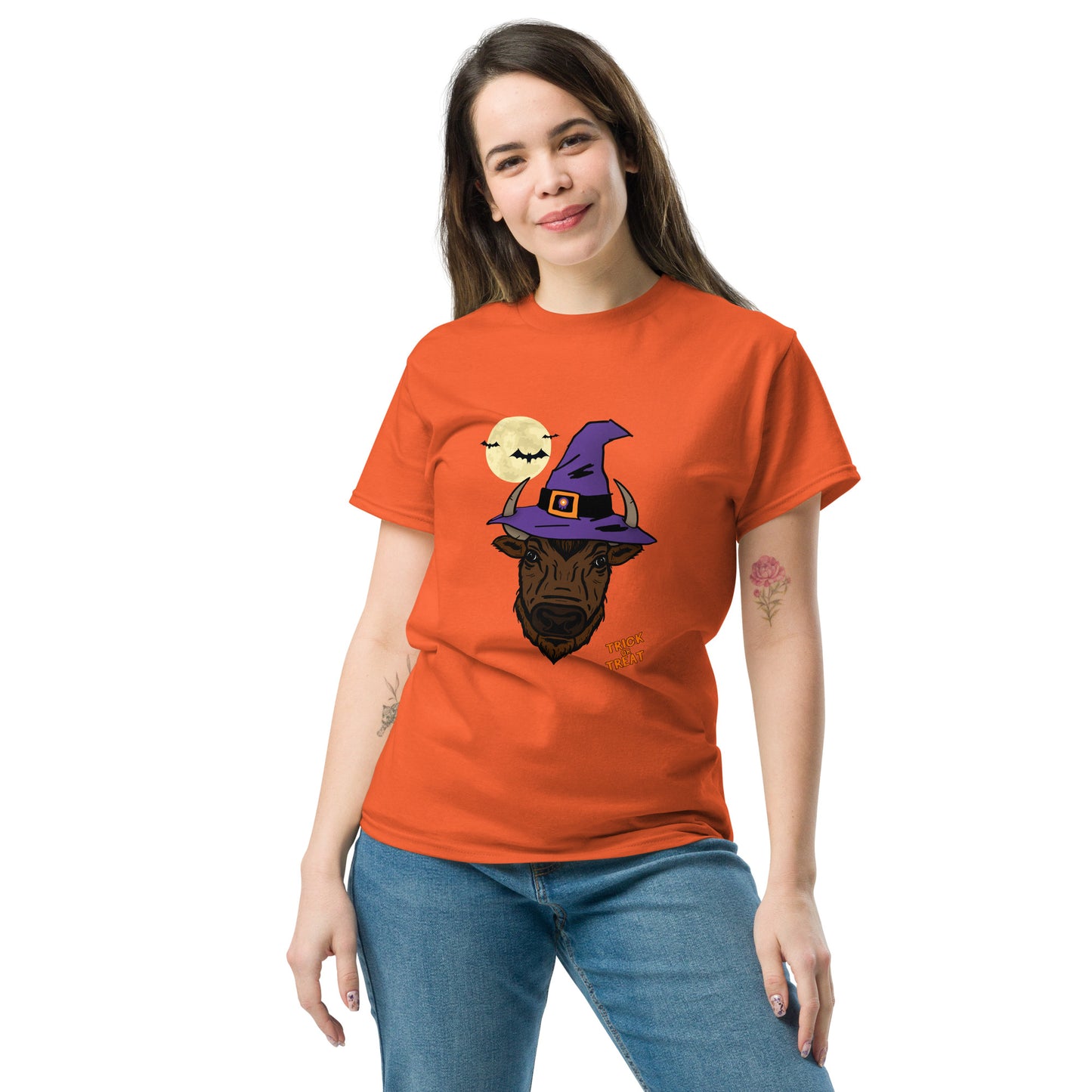 Trick-or-Treat Bison Tee