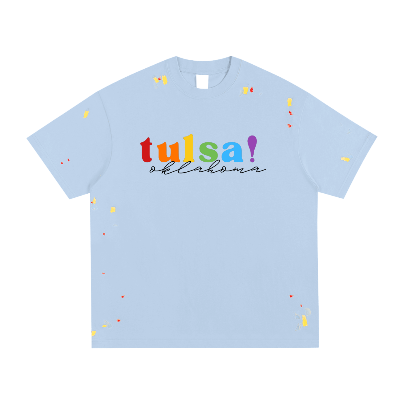 Tulsa Pride Paint Splatter Tee
