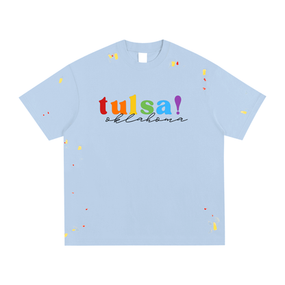 Tulsa Pride Paint Splatter Tee