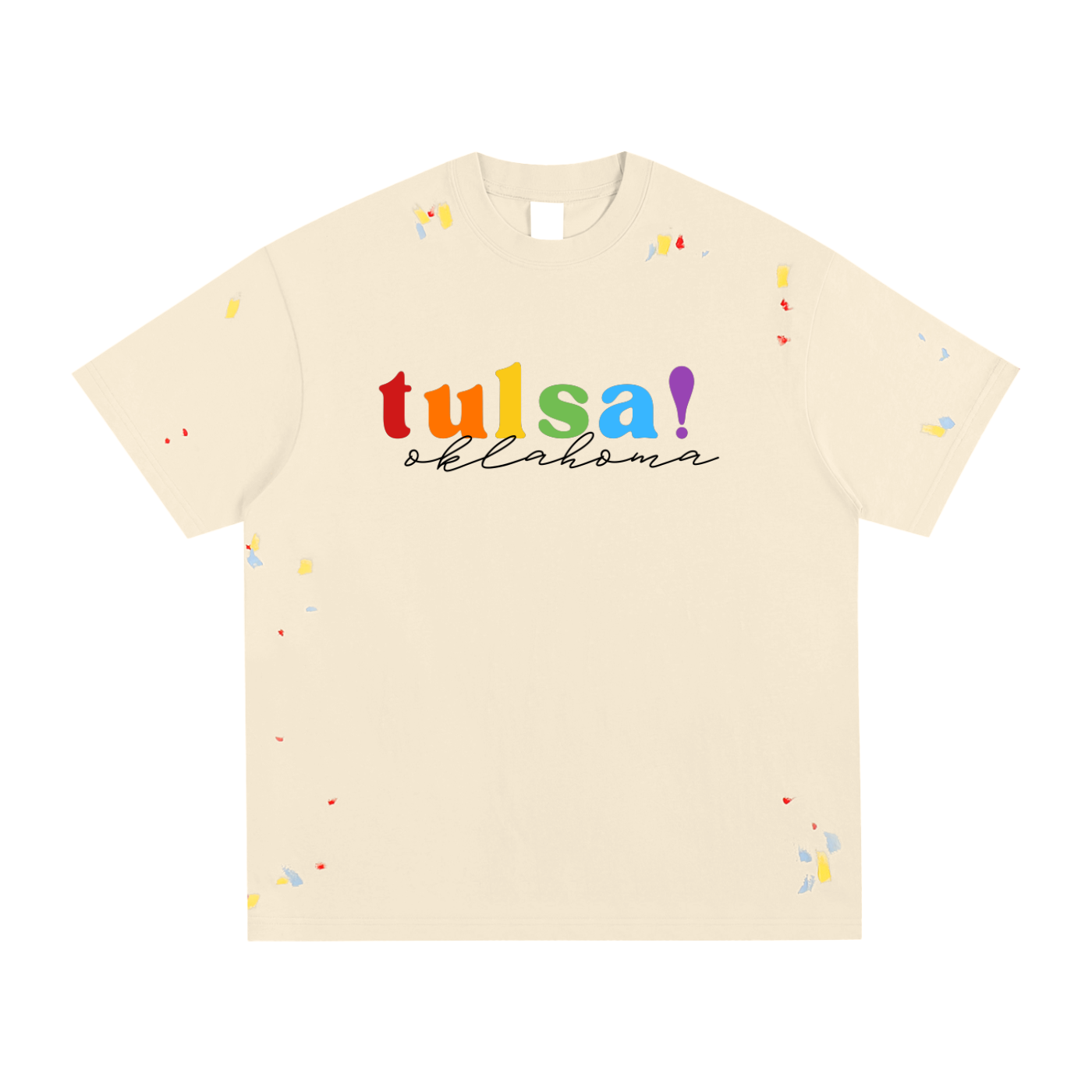 Tulsa Pride Paint Splatter Tee