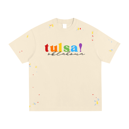 Tulsa Pride Paint Splatter Tee