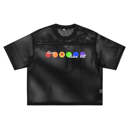 Love Tulsa Boxy Net Tee