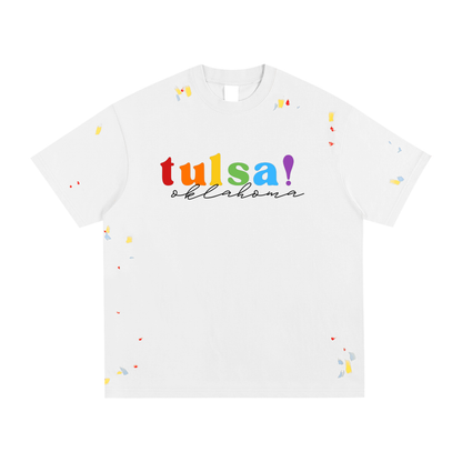 Tulsa Pride Paint Splatter Tee