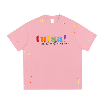 Tulsa Pride Paint Splatter Tee